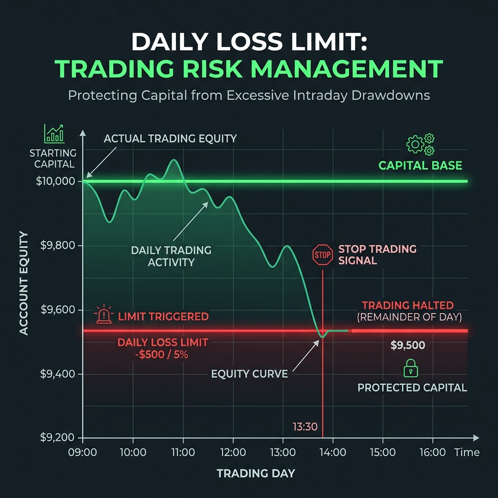Visual explanation of Daily Loss Limit