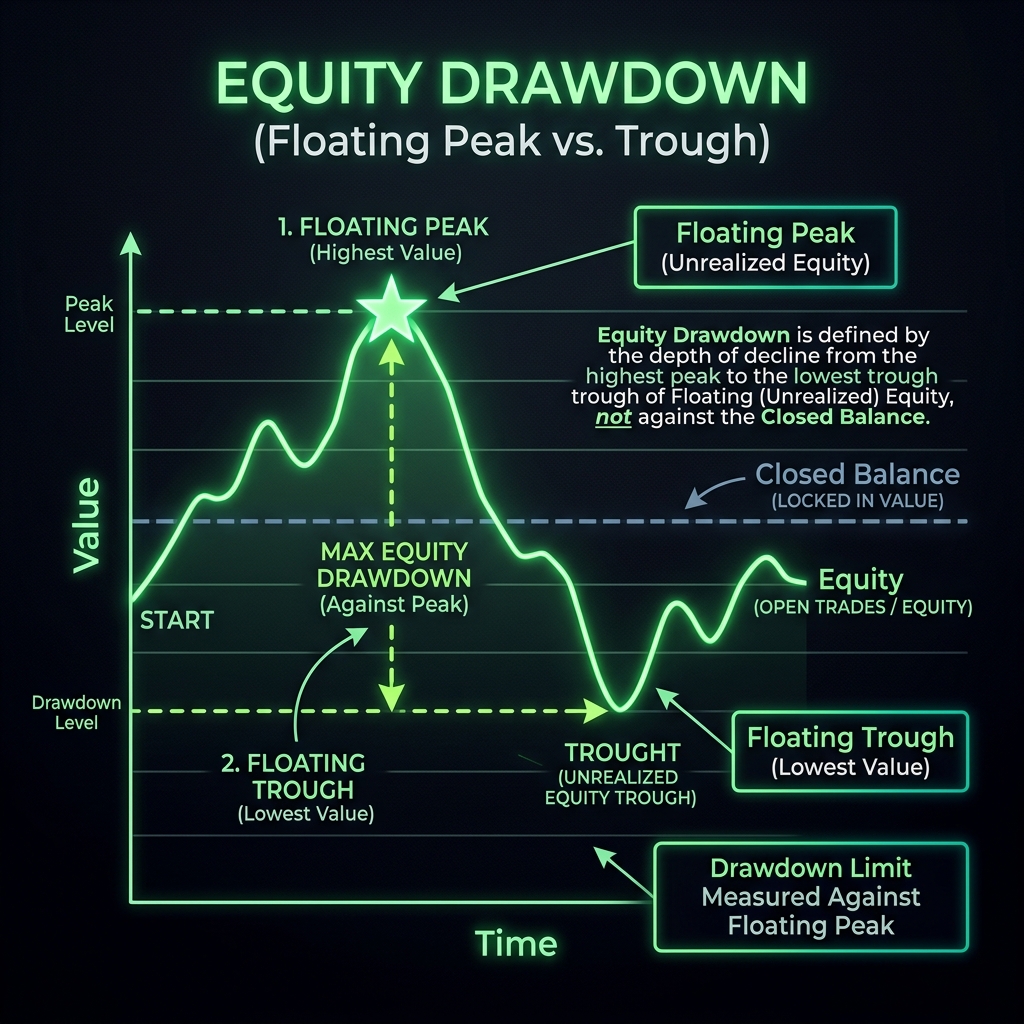 Visual explanation of Equity Drawdown
