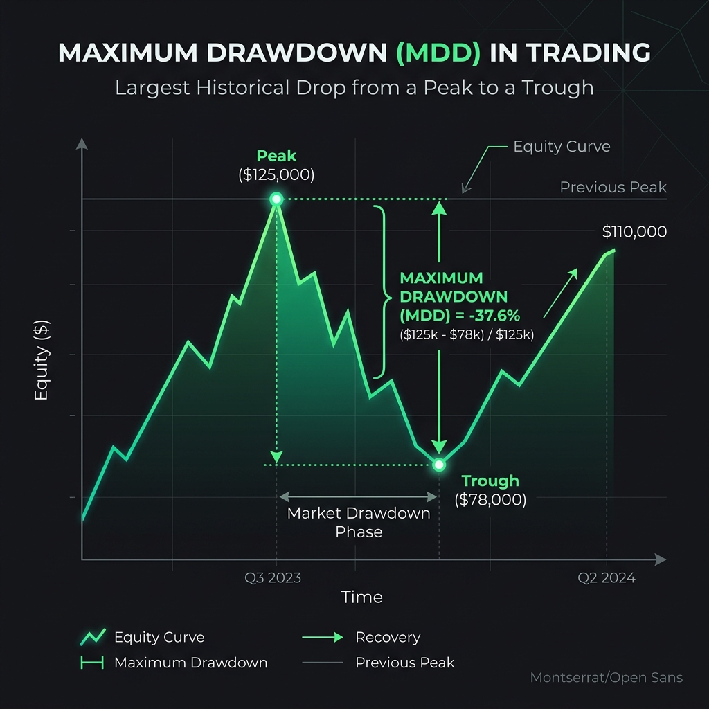 Visual explanation of Maximum Drawdown