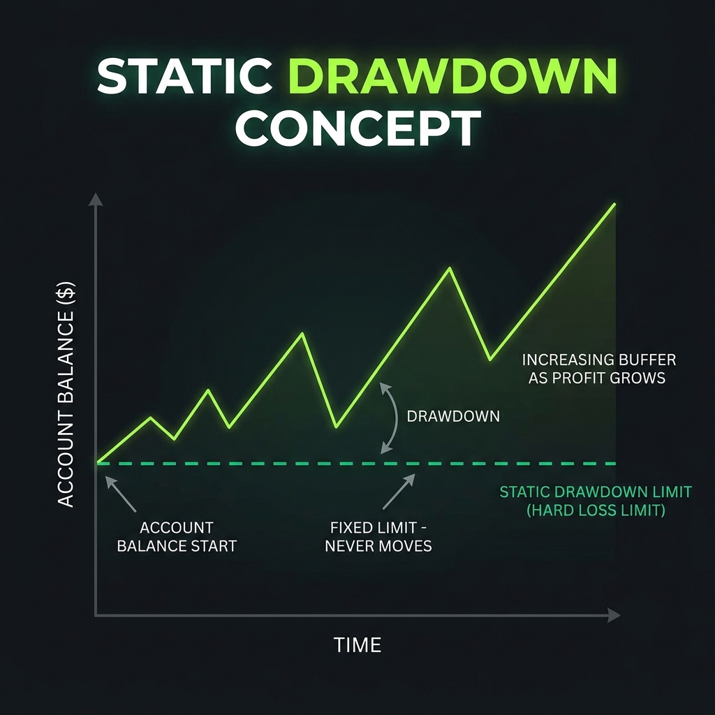 Visual explanation of Static Drawdown
