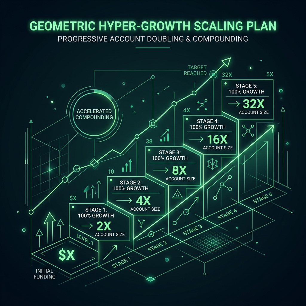 Visual explanation of The5ers scaling plan